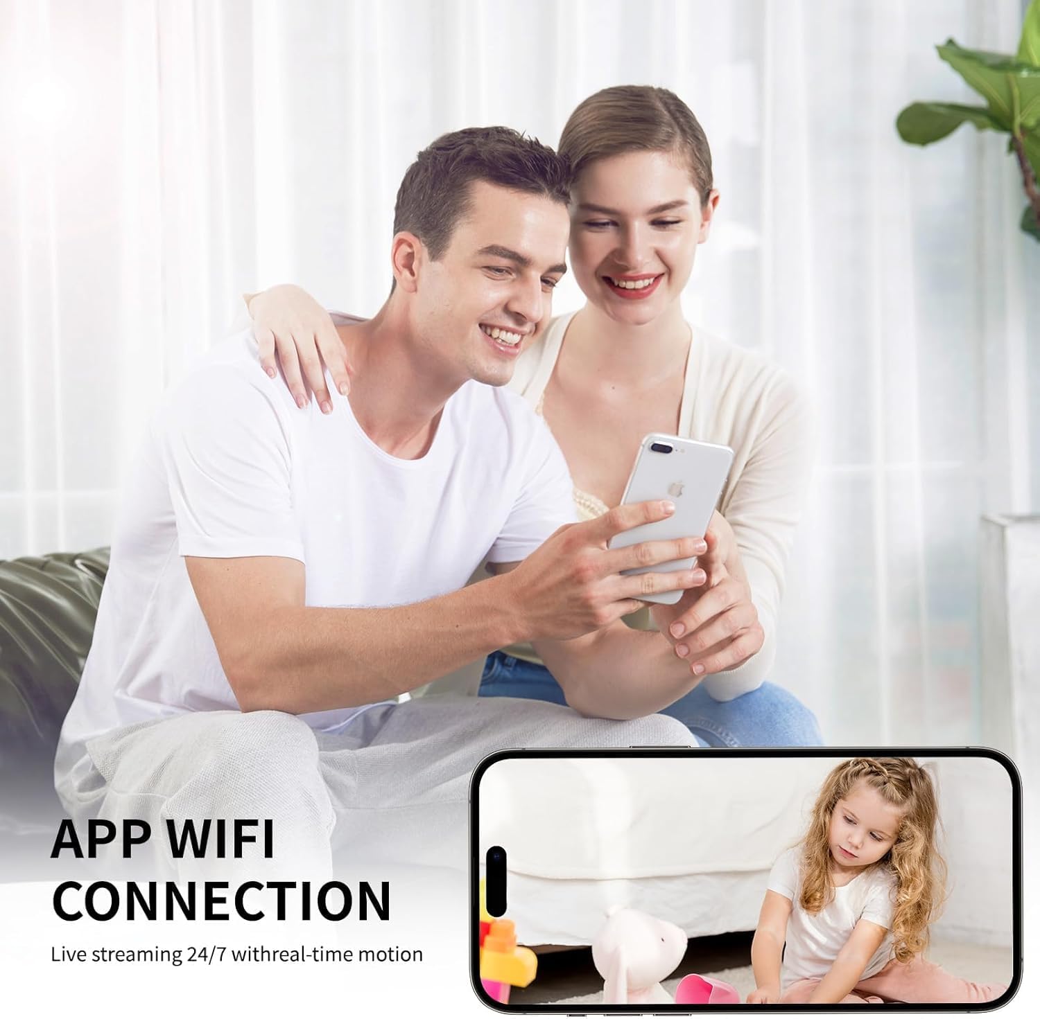 Mini Spy Camera Wireless Hidden, WiFi HD1080P Home Security Cam Small Surveillance Camera Nanny Cams,Remote Viewing,Night Vision, Motion Detection,App Control