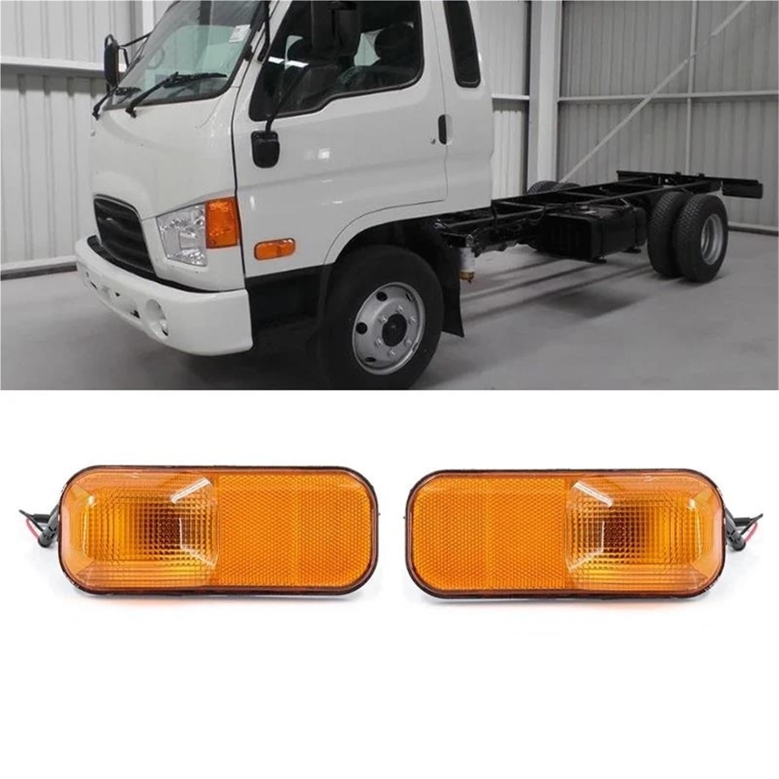 Indicador Intermitente 92303-5H000 92304-5H000 Luz Lateral De Puerta Delantera Coche Luz De Giro Lámpara Puerta Luz Esquina Camión para Hyundai HD45 HD65 HD72 HD78 Giro Indicadoras Luz(Bien)