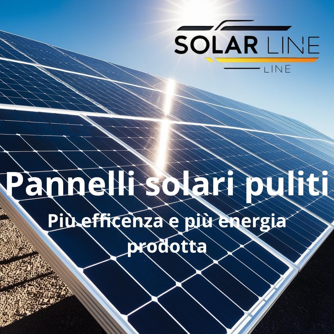 Komiprotect® SL10 Solar clean fast Detergente per Pannelli solari Concentrato, Pulitore per Pannelli Fotovoltaici e Termici, Migliora la Resa Energetica (5 lt (1 confezione))