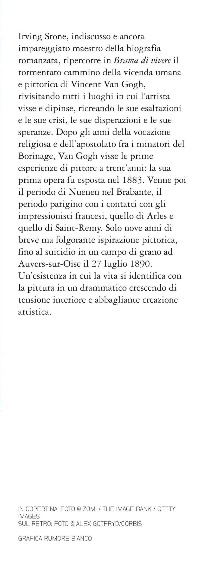 Brama di vivere. Il romanzo di Van Gogh