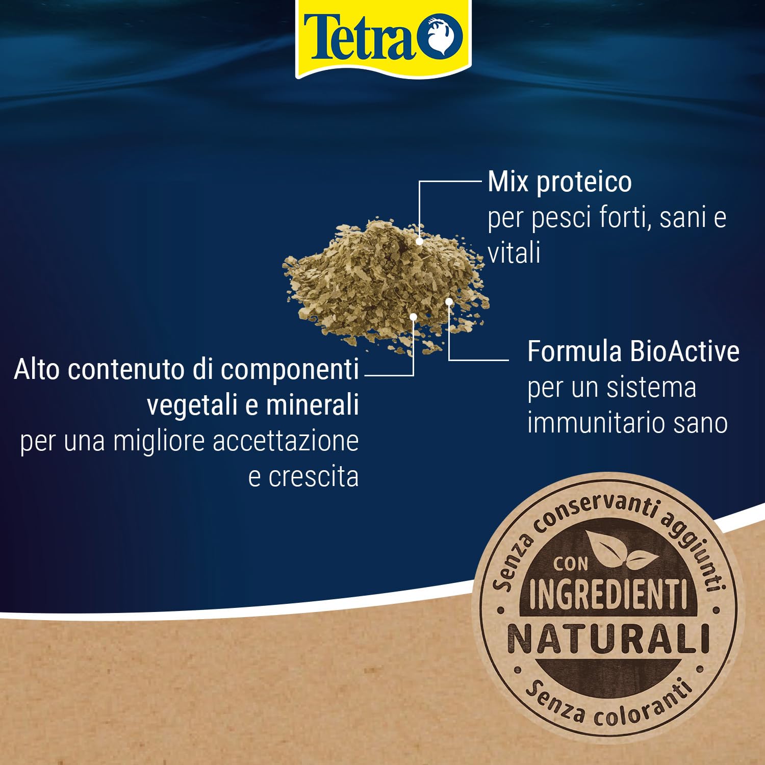 Tetra Guppy Colour Mini Flakes - Mangime per tutti i guppy, cibo in scaglie fini per colori vivaci, lattina da 250 ml
