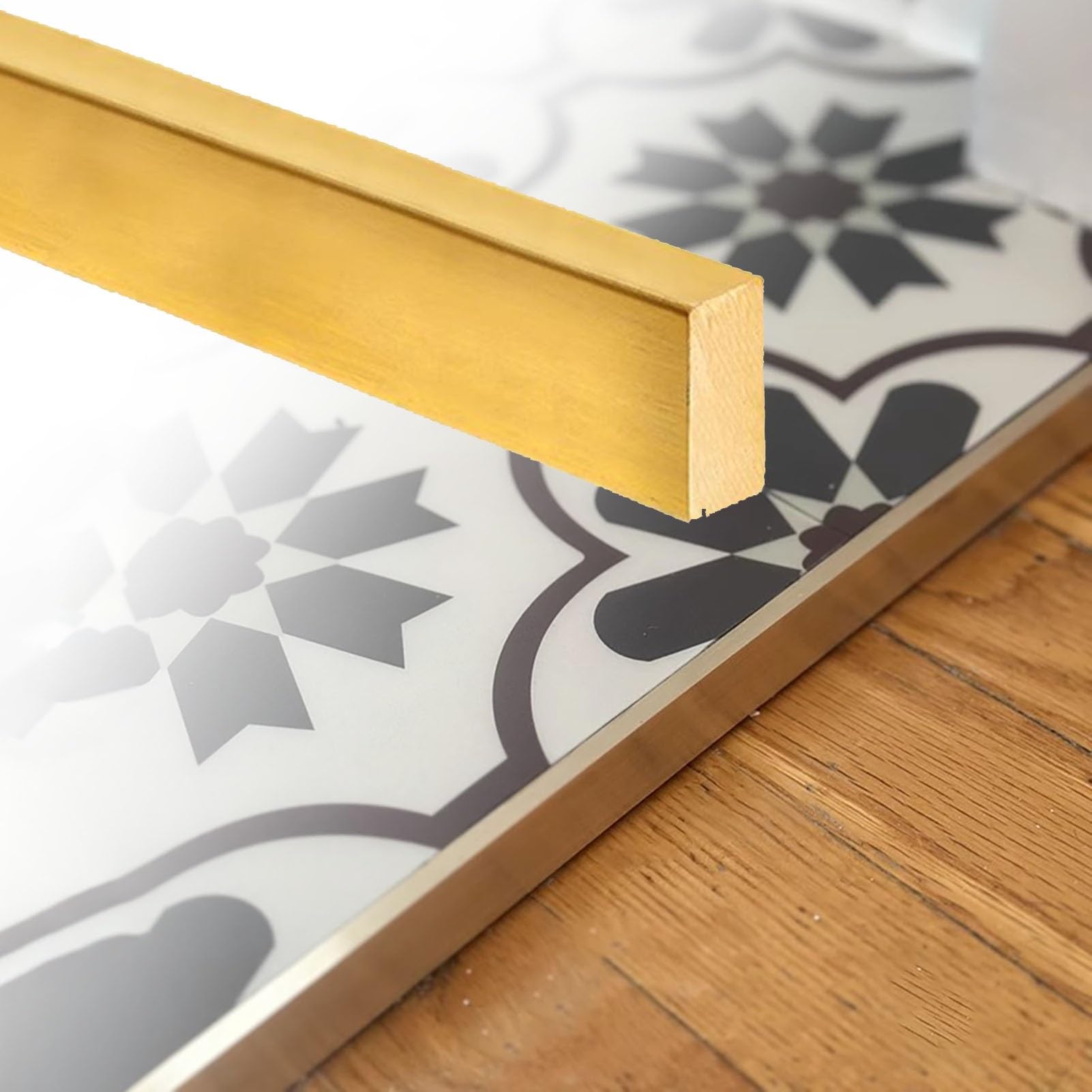 Decorative Extra Narrow Wall Molding Trim, Living Room Floor Threshold Divider Protection Profile(1.5m(4.9ft))