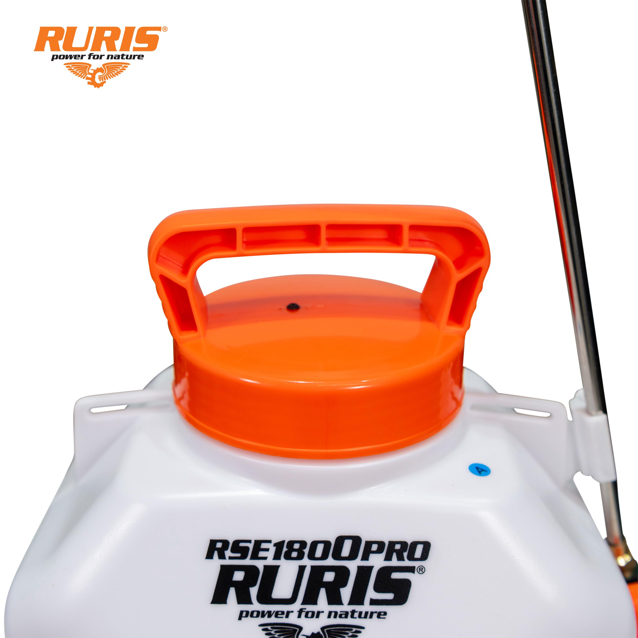 RURIS RSE 1800PRO Pulverisateur Electrique a Dos 18L Batterie Li-ION 20V 4Ah RURIS Alfa UP Non Inclus 6 Bar Autonomie 2.5h Lance Telescopique Metal 4 Buses Affichage LED Pompe a Membrane
