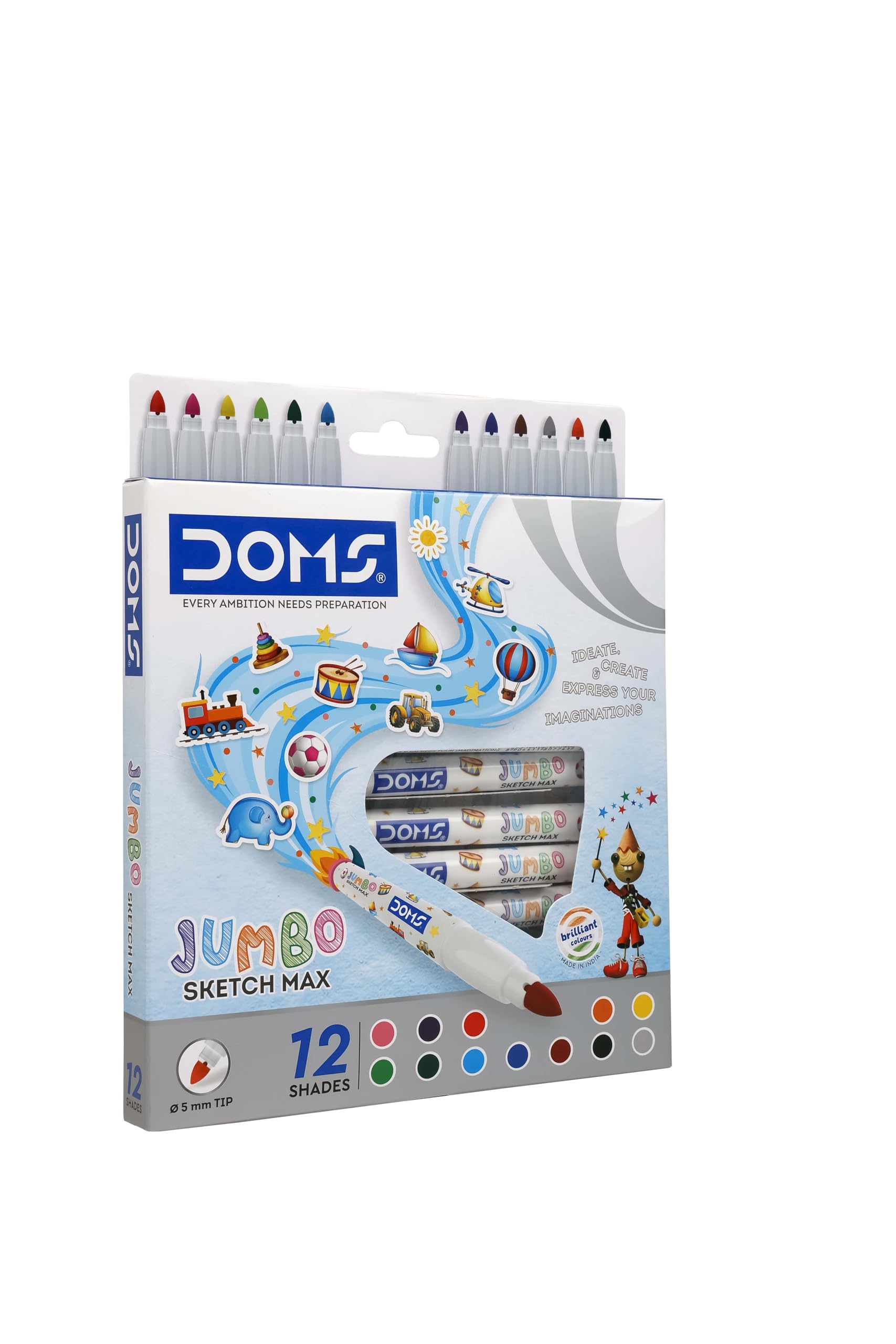 Doms JUMBO SKETCH MAX 12 SHADES |0.5 mm TIP |-image-11