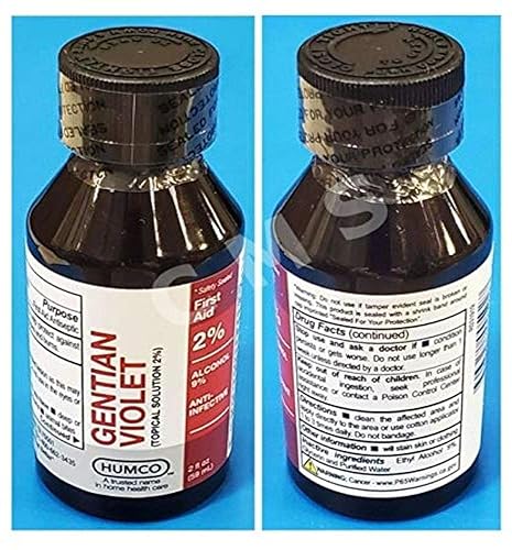 Humco 100592001 - Solución tópica violeta de genciana 2% líquido, 2 oz (59 ml)