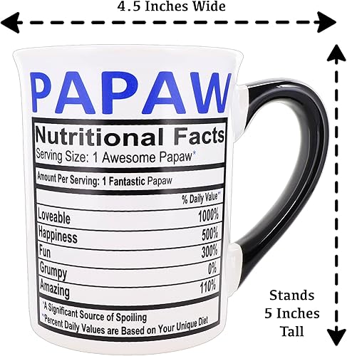 Miniatura 4 de Papaw - Taza de café de cerámica de 16 onzas, perfecta para regalos de hombres, rellenos de calcetines y Navidad