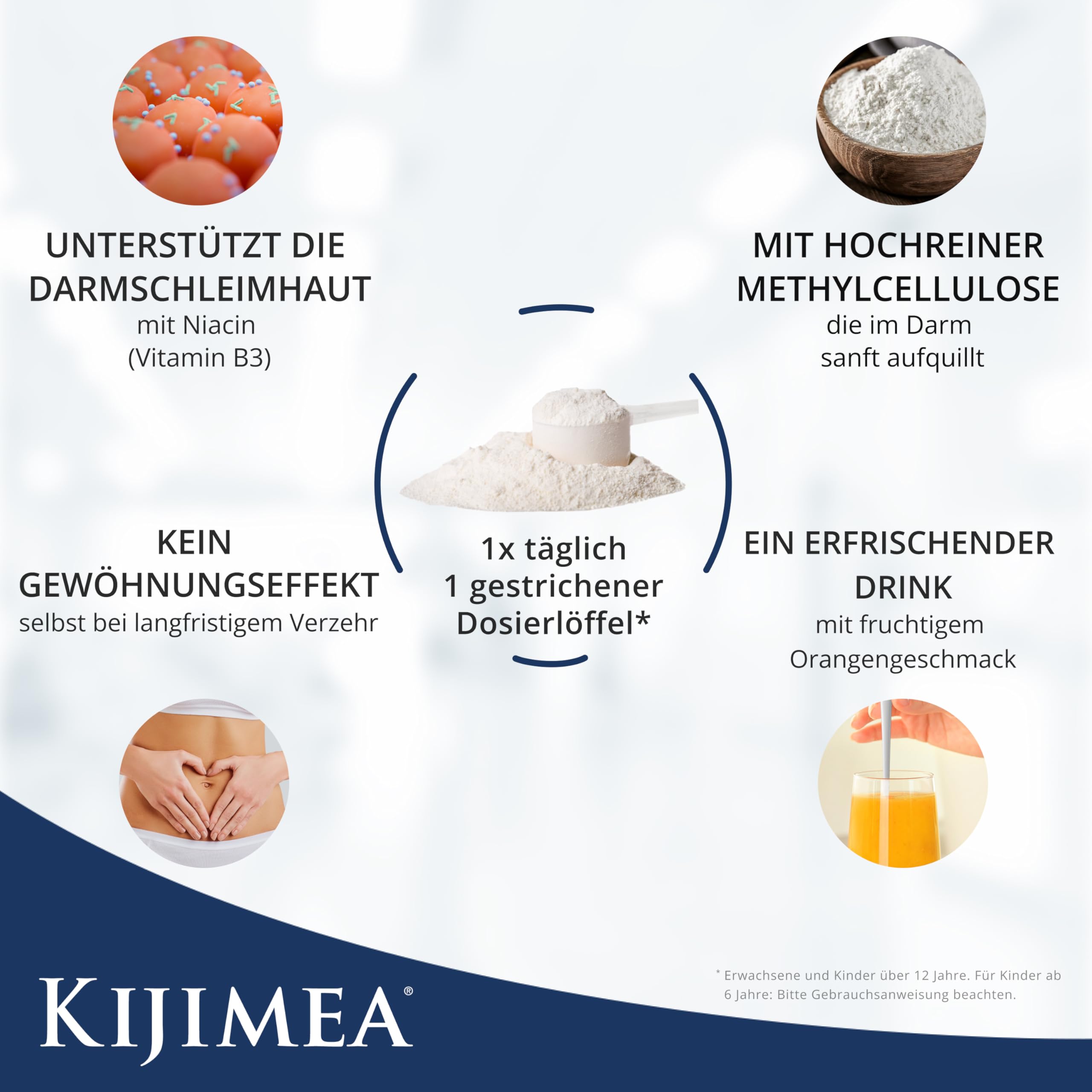 KIJIMEA® Regularis – Für ein neues Darmgefühl | Mit Methylcellulose und Niacin, zur Unterstützung der Darmschleimhaut – 250 g