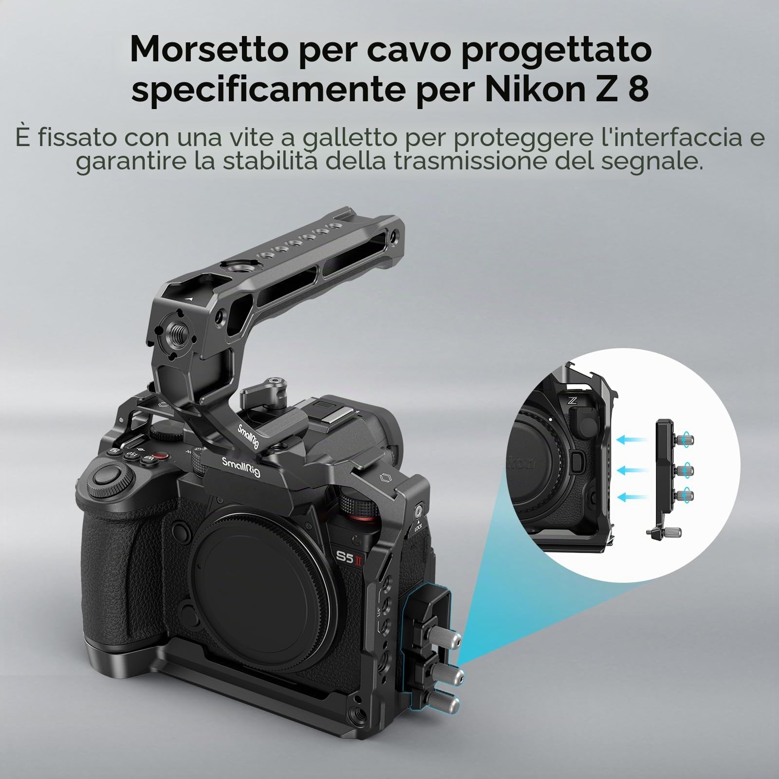SMALLRIG Z 8 Cage Kit per Nikon Z 8, Kit Gabbia Completa in Lega di Alluminio per Riprese dal Basso, Fotografia Paesaggistica - 3941