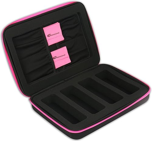 Miniatura 8 de eD Elite - Funda de almacenamiento para tus gafas 3D activas con 4 paños de limpieza de microfibra para gafas 3D con brazos plegables de