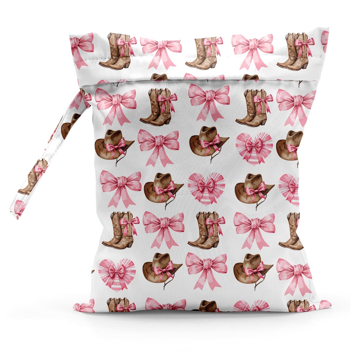 Sldpngo Waterproof Cloth Diaper Wet Dry Bag Reusable Travel Beach Pool Daycare Soiled Toddler Items Yoga Gym Bag for Swimsuits Wet Clothes Bags - Pink