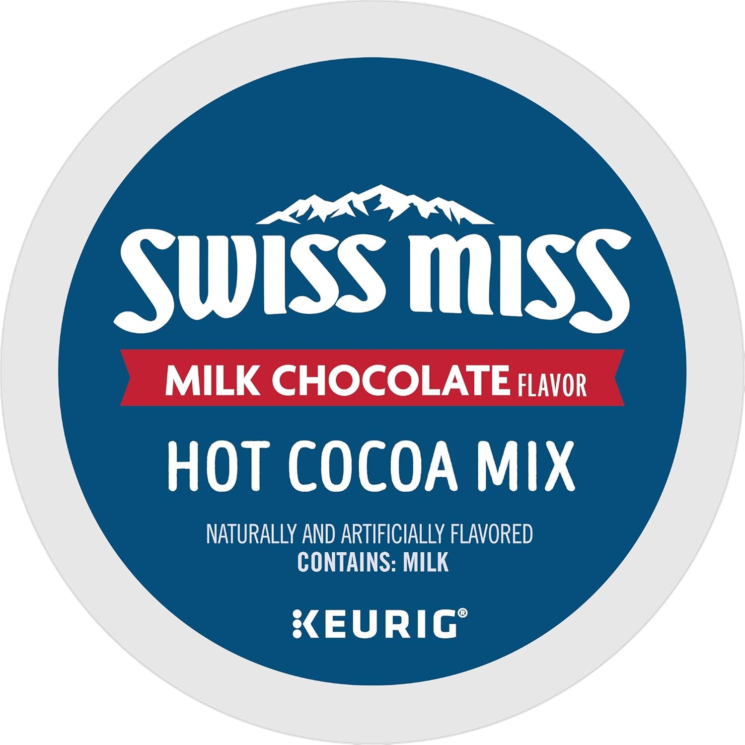 Swiss Miss Milk Chocolate Hot Cocoa Keurig Single-Serve K Cup Pods, 44Count, Milk Chocolate Hot Cocoa, 44Count, Blue