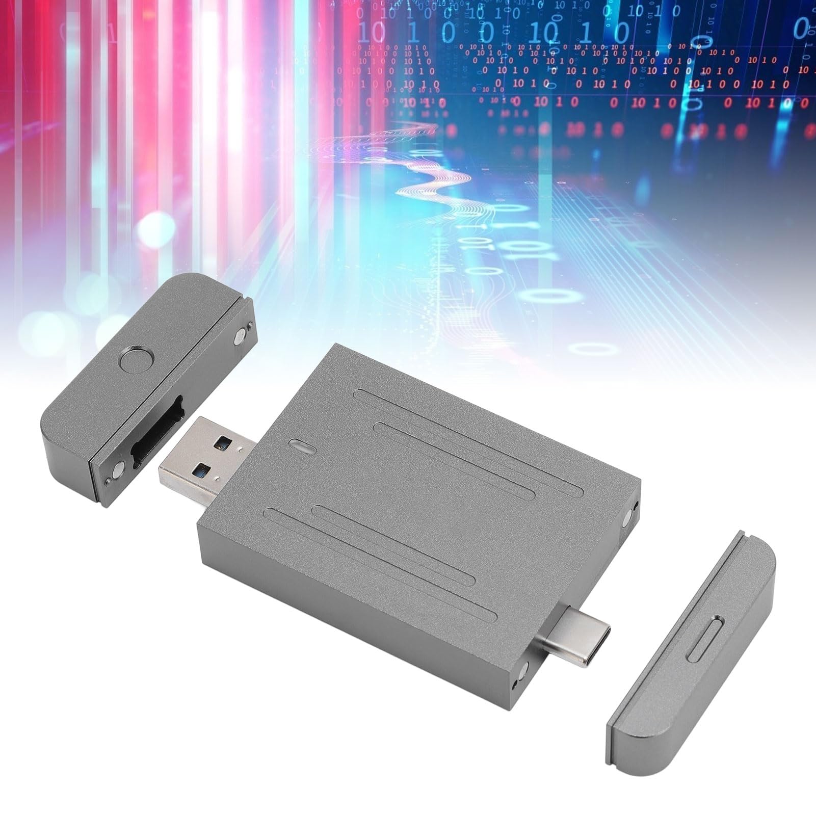 XUMIUZIY Lecteur de Carte Mémoire Double Emplacement 10Gbps Type C USB,