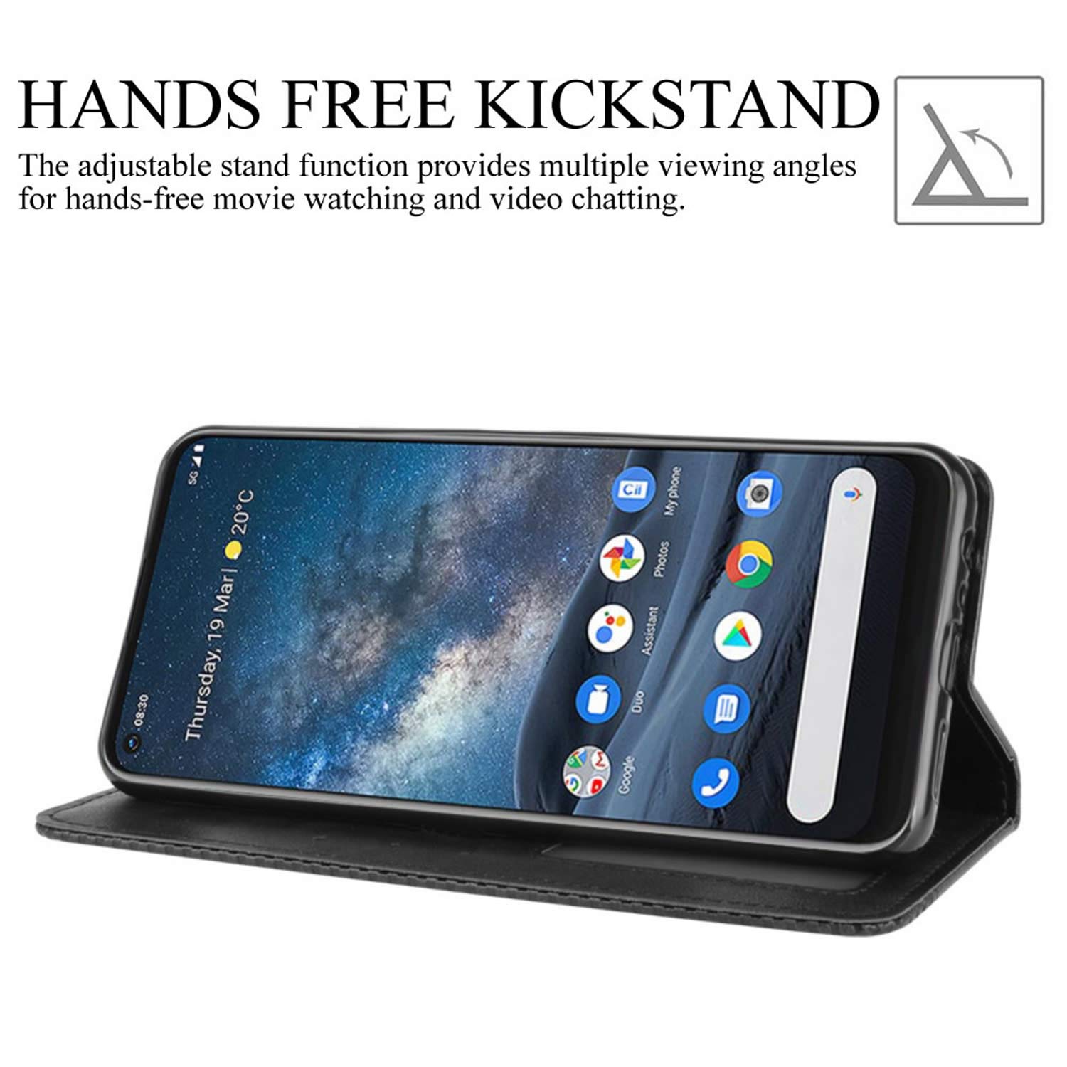 Manyip Custodia e Cover per Nokia 8.3 5G,Custodia a Portafoglio in Pelle con Supporto per Nokia 8.3 5G,Custodia Magnetica retrò per Telefono, Custodia con Slot per schede