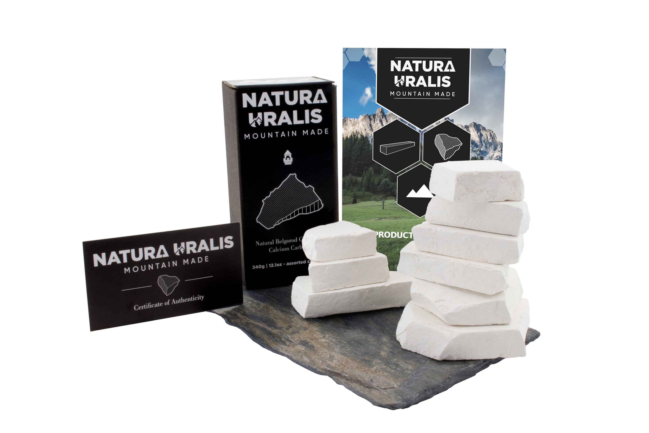 Natura Uralis Premium Belgorod Flocons de Craie | 500g de Flocons de Craie Blanche - Croquant Etonnant, Texture Terreuse, Veloutée et Ferme Satisfaisante, Sensation ASMR, Carbonate de Calcium Naturel Natura Uralis Premium Belgorod Flocons de Craie | 500g de Flocons de Craie Blanche - Croquant Etonnant, Texture Terreuse, Veloutée et Ferme Satisfaisante, Sensation ASMR, Carbonate de Calcium Naturel