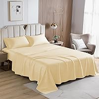 Vista 62 de HENGWEITEXT 18 Inch Cal King Sheets Deep Pocket,4 Piece Sheet Set Breathable and Cooling,Microfiber Sheet Set Deep Pocket,Wrinkle Free Shrinkage &