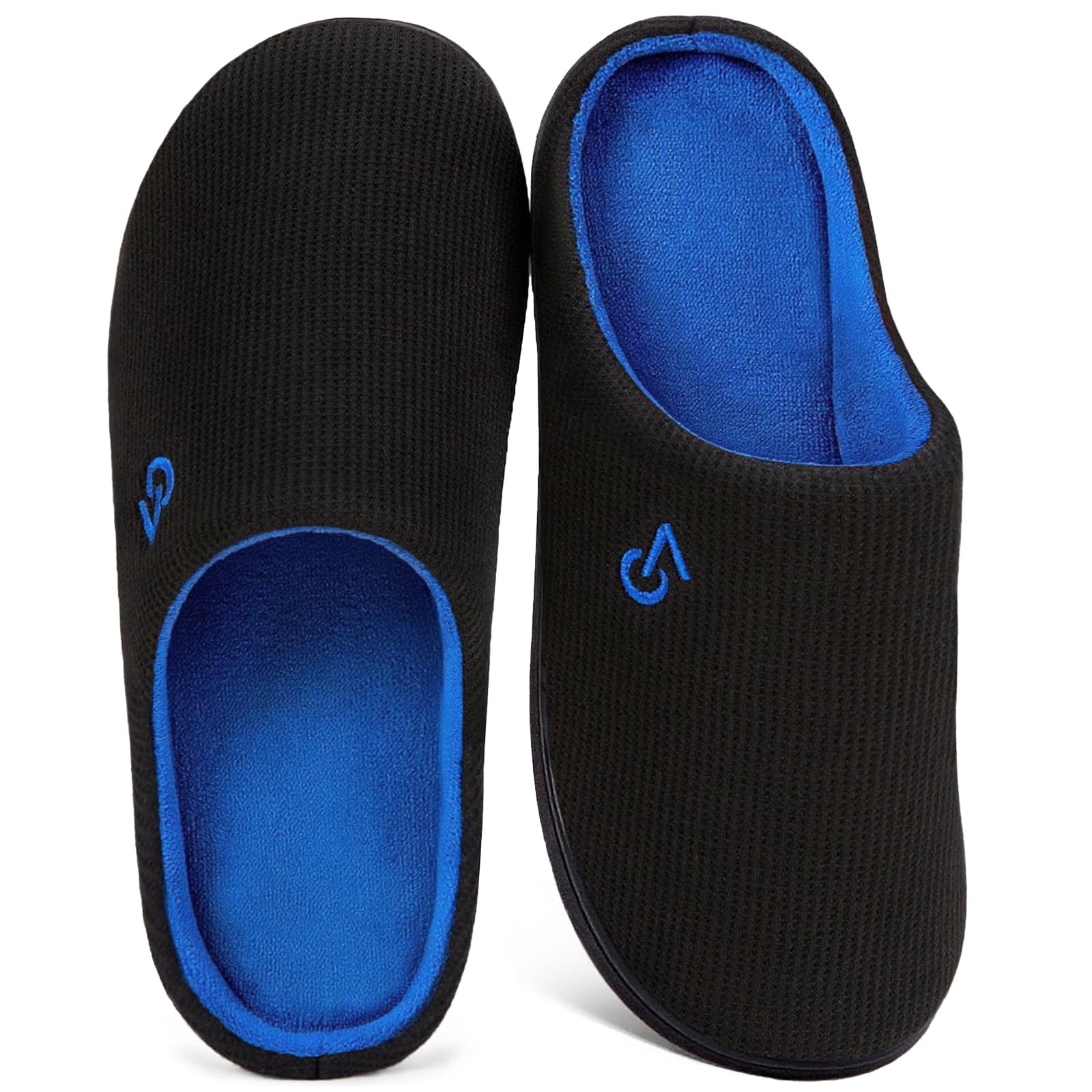 VeraCosy Men's Two-Tone Memory Foam Slippers