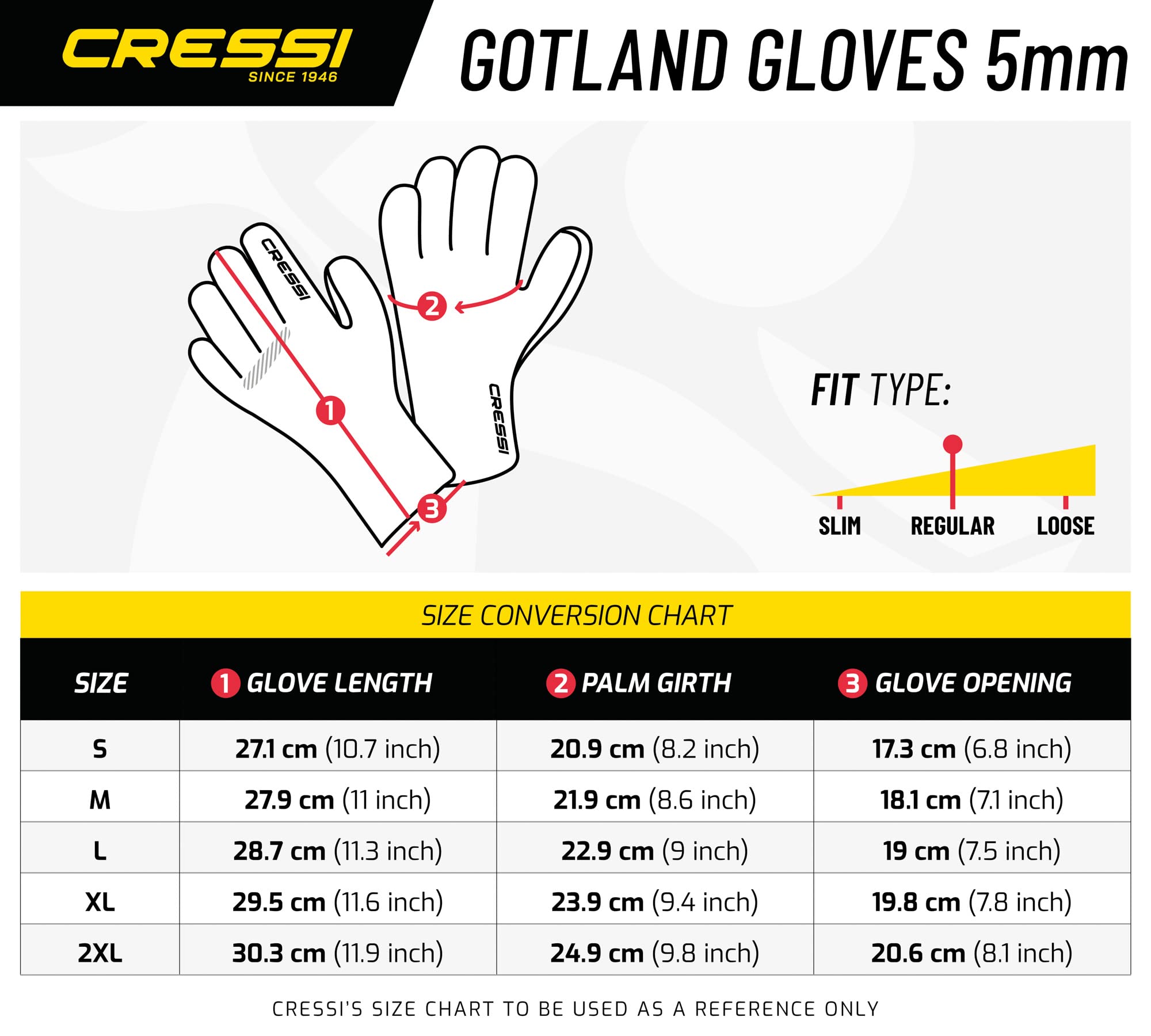 CRESSI Gotland Liquid Seal Gloves 5mm - Guantes de Buceo Unisex Adulto