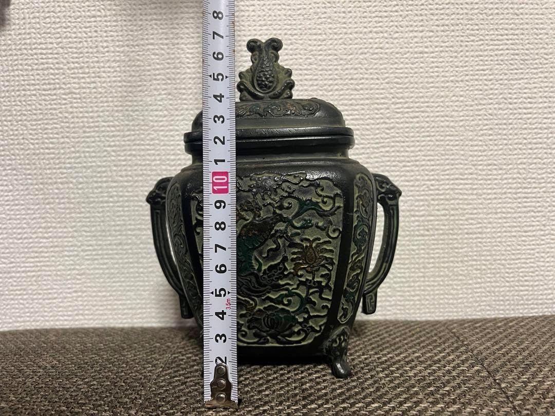 青銅器 香炉 中国古来の青銅器 方てい香炉 中国风青铜香炉| eBay