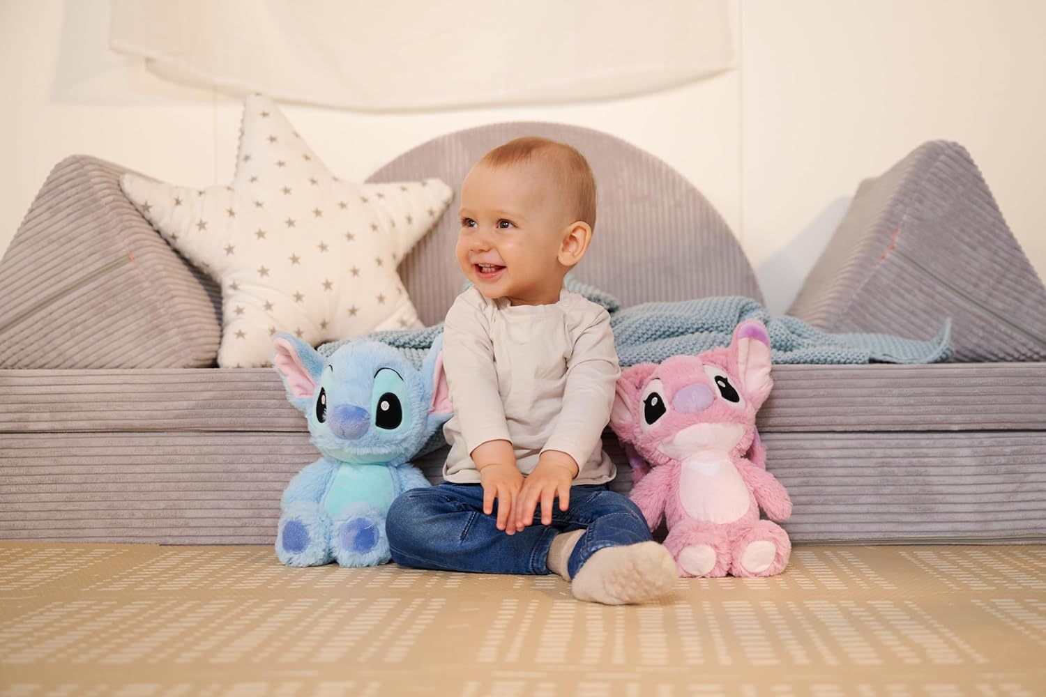 Disney Lilo and Stitch, 25 cm Angel Plush Figure, Cuddly Toy, Plush Toy, for Children from The First Months of Life