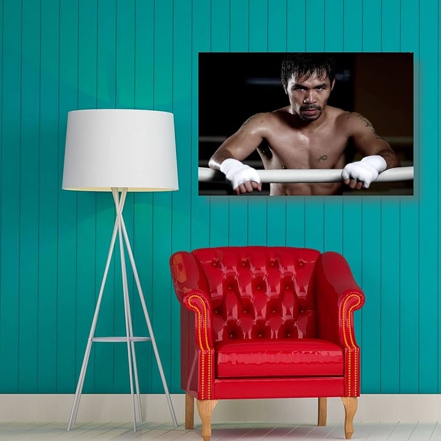 激レア　パッキャオ　油絵用キャンパス ポスター　直筆サイン入り 激レア パッキャオ 油絵用キャンパス ポスター 直筆サイン入り