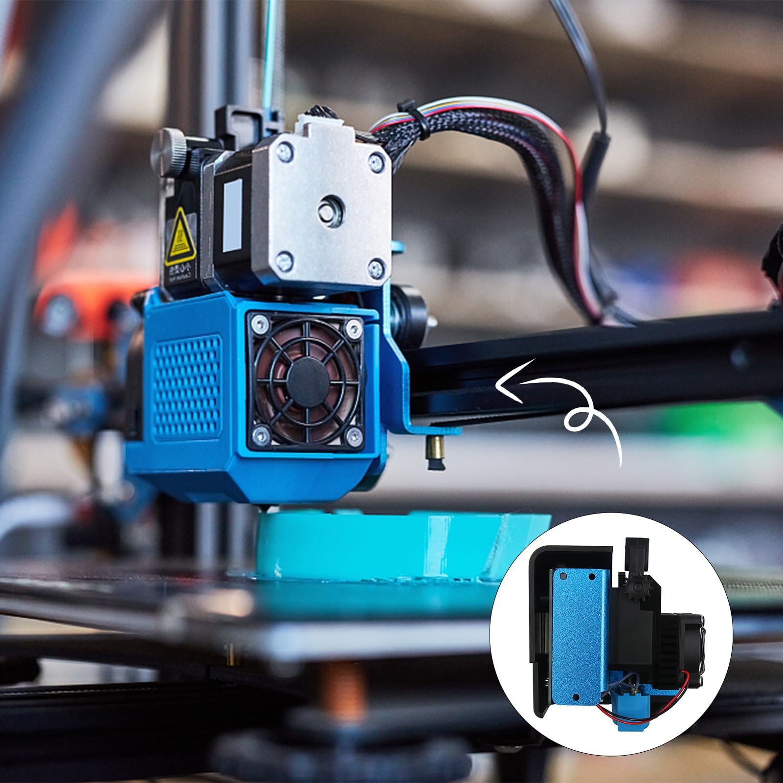 Artillery Direct Drive Extruser Extrusor de artillery extractor boquilla nica para 175 mm Filamento 3D Reemplazo de impresora Part Compatible con SideWinder X1 3D Printer