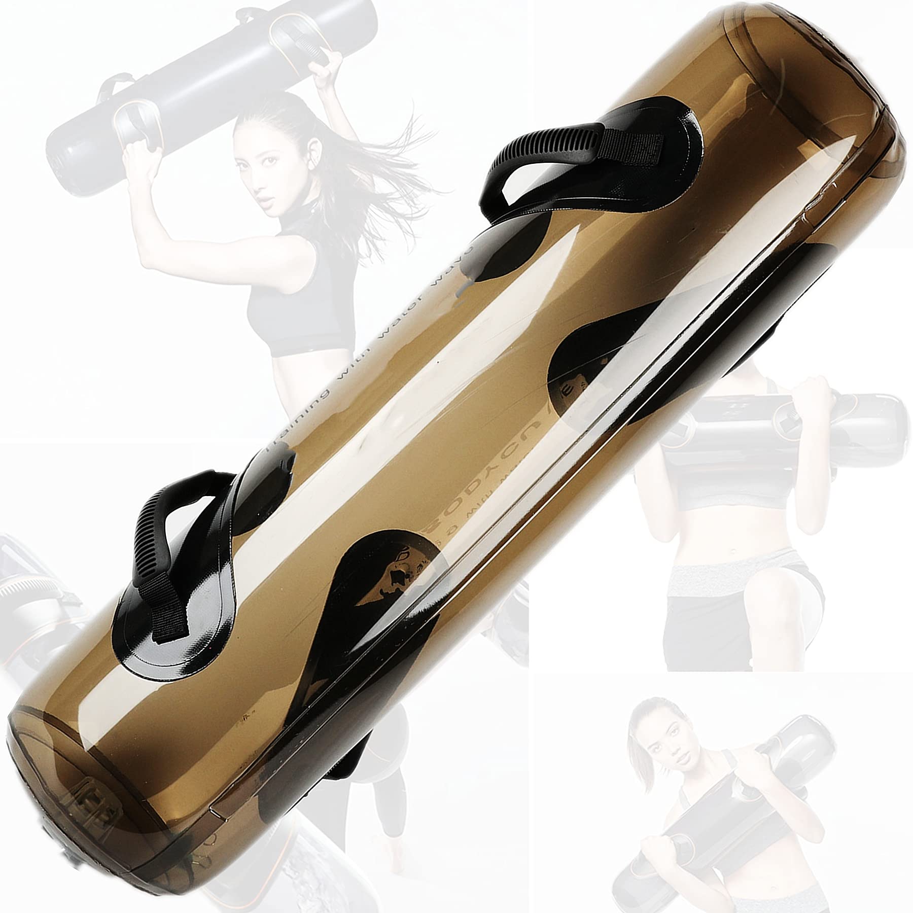 Sac D'eau Pour Entraînement – 25 Kg Max – PVC Transparent 20x75 Cm – Avec Pompe – Musculation Et équilibre