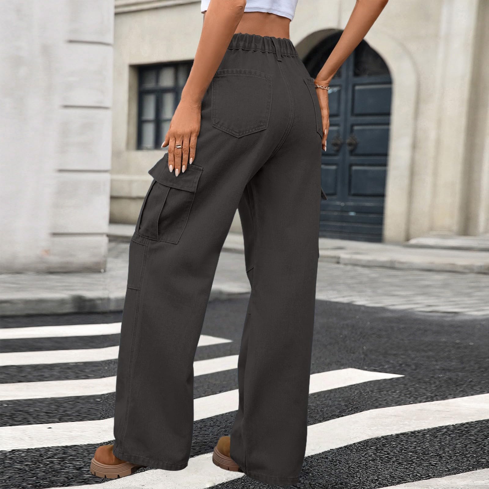 Hosen Für Damen Personalisierte Street Straight Leg Jeans Damen, Lockere Und Schlankmachende Blaue Freizeithose 46 Low Rise High Waist Stretch Länge 36 Weite Hose Sommer Skinny Leggings