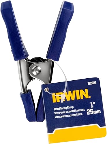 Miniatura 9 de IRWIN Tools - Abrazadera de resorte de metal, 1 pulgada (222601), color azul (paquete de 2)