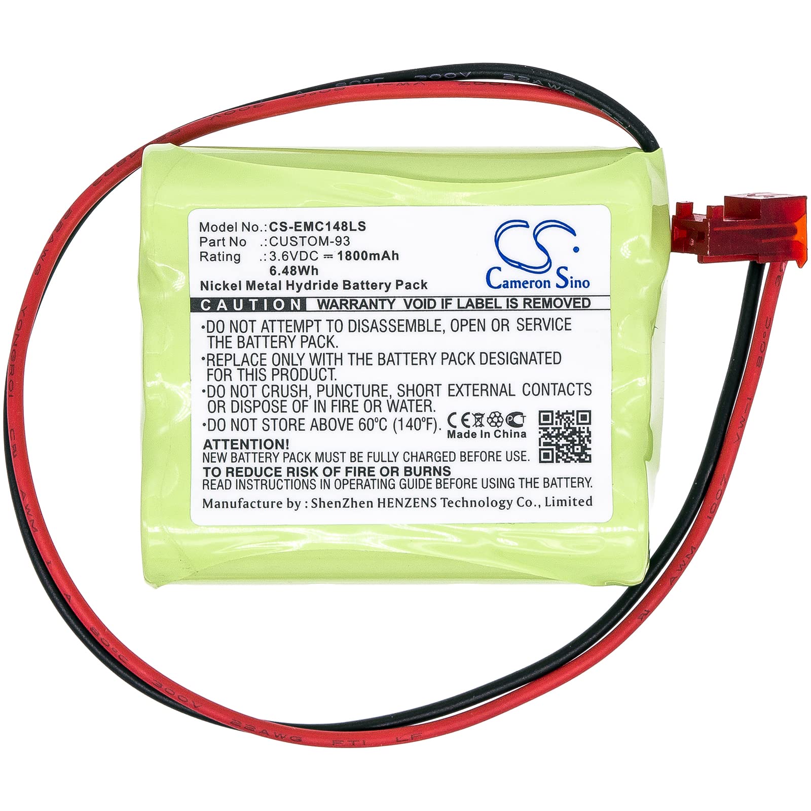 DRAWBELL Replacement Battery for C'ooper LPZ70RWH Part NO CUSTOM-93?1800mAh/6.48Wh?