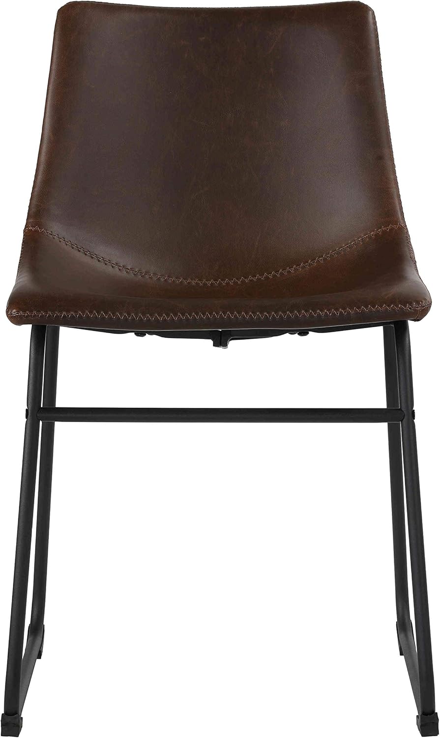 🛒 Crazy Deals Cortesi Home Casablanca Dining Chair in Distressed Coffee Brown Faux Leather, Set of 2 Buy 1 get 1 Cortesi Home Casablanca Dining Chair in Distressed Coffee Brown Faux Leather, Set of 2
