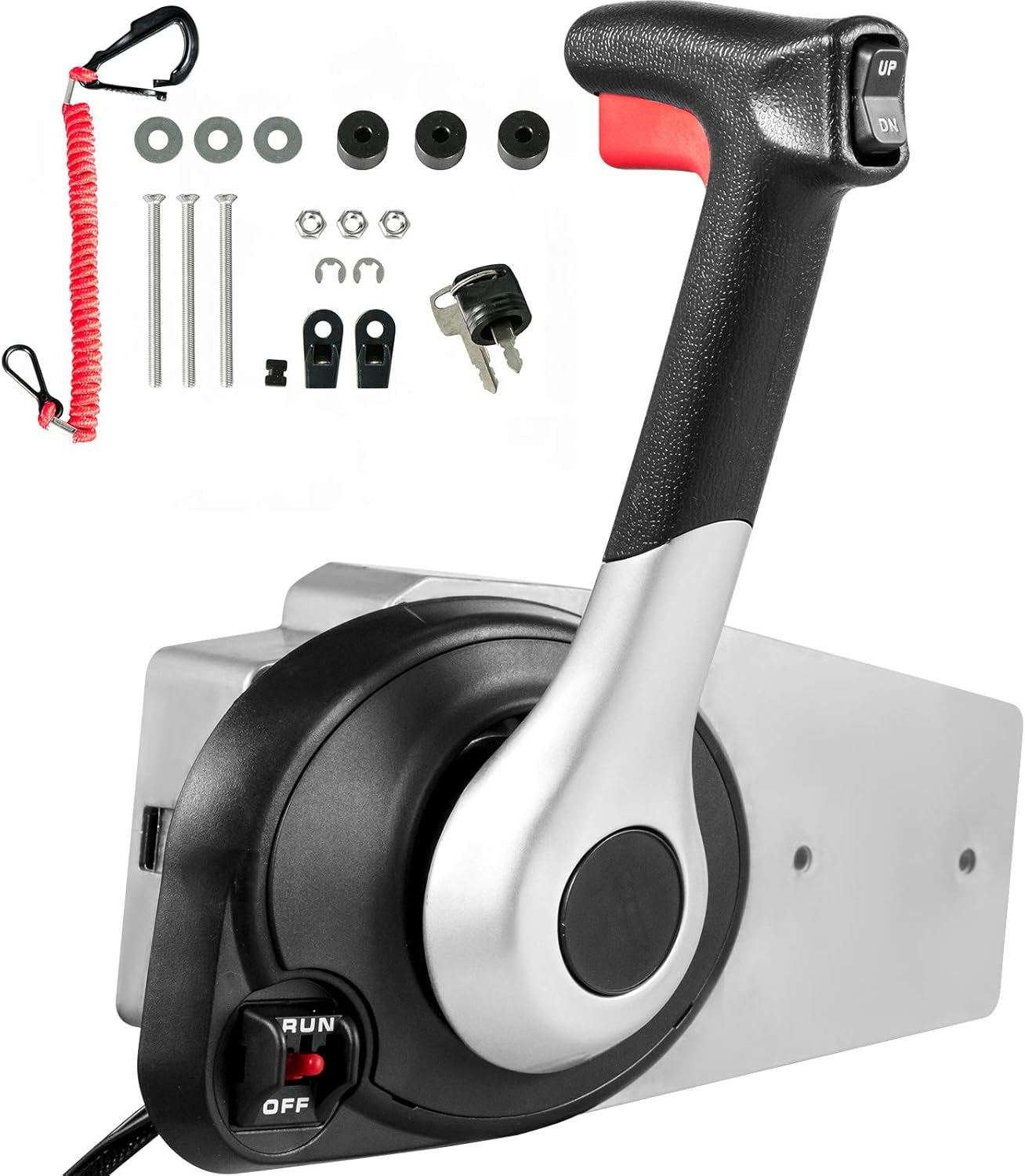 Buy Macticy Boat Throttle Control 883710a02 Boat Control Box With 4 Pins Outboard Control Box With Emergency Lanyard Side Mount For Mercury Engine Online In Indonesia B082mbk3xz