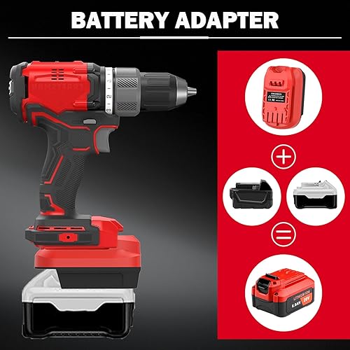 Miniatura 5 de TPDL Adaptador para herramientas inalámbricas Craftsman V20, para DeWalt 20V para Milwaukee M18 batería de litio convertido a Craftsman nueva