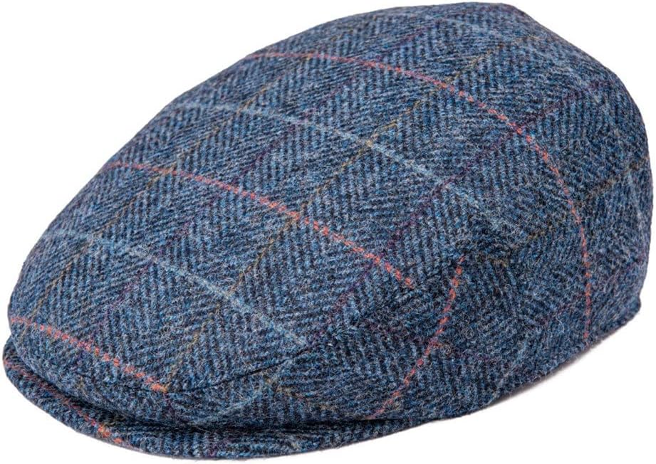 Wool Ivy Cap Herringbone Flat Caps Tweed Plaid Cabbie Newsboy Driving Hat