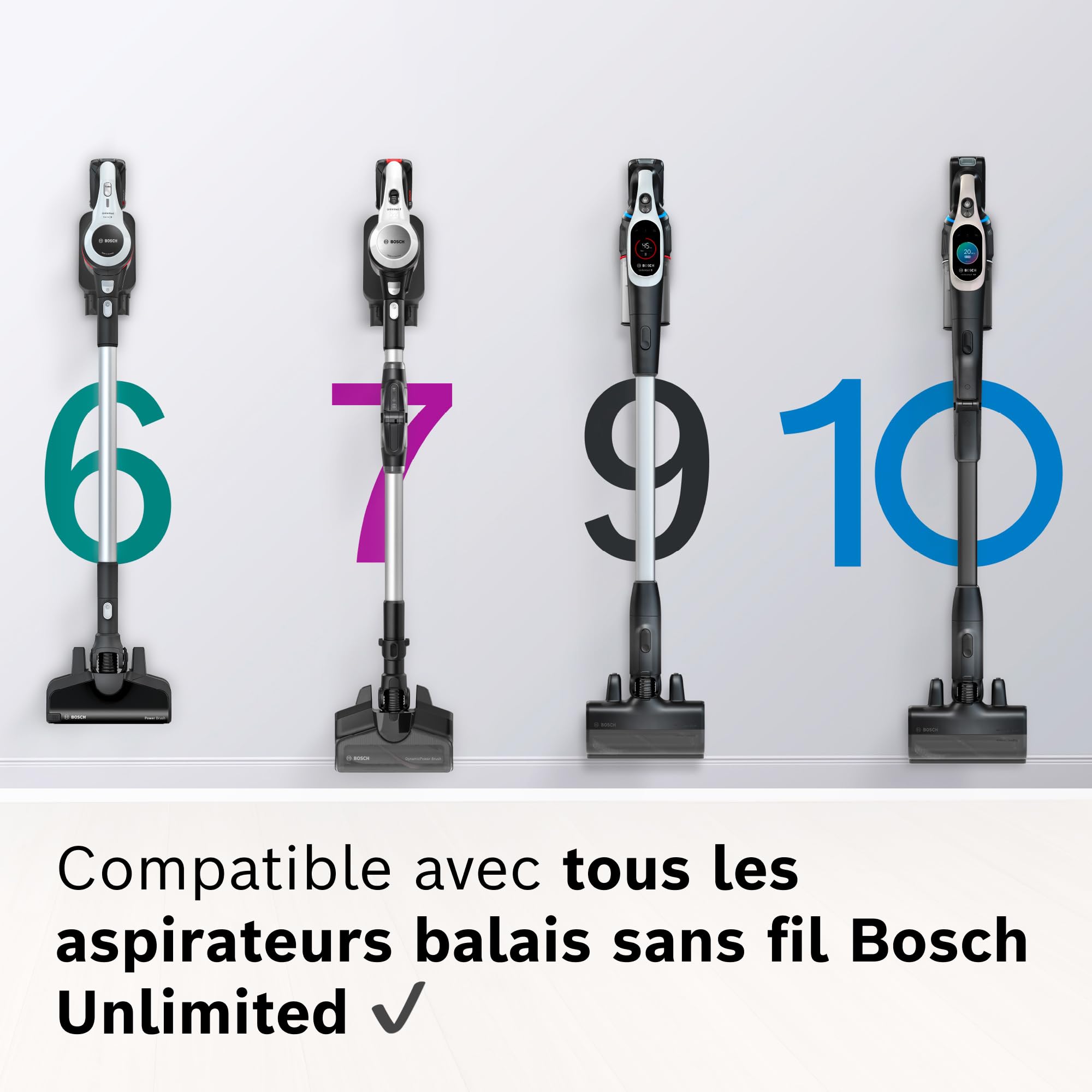 Bosch Batterie 5,0 Ah, 18 V, Interchangeable, Compatible avec Plus de 150 Outils 18 V, Power for All Alliance, pour aspirateurs Unlimited 6 7 8 9 10, BHZUB1850