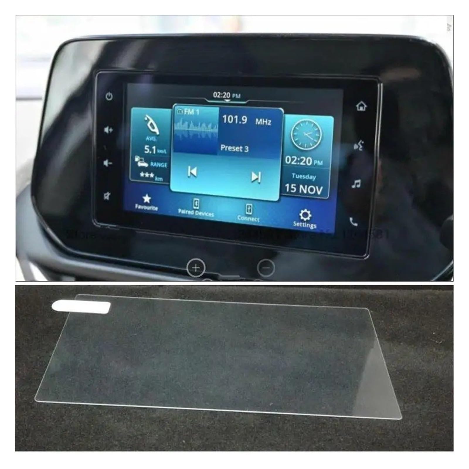 Film Protection écran Navigation Verre Trempé 9 Pouces Pour Suzuki S-Cross 2022-2023 - Anti-rayures, Anti-empreintes