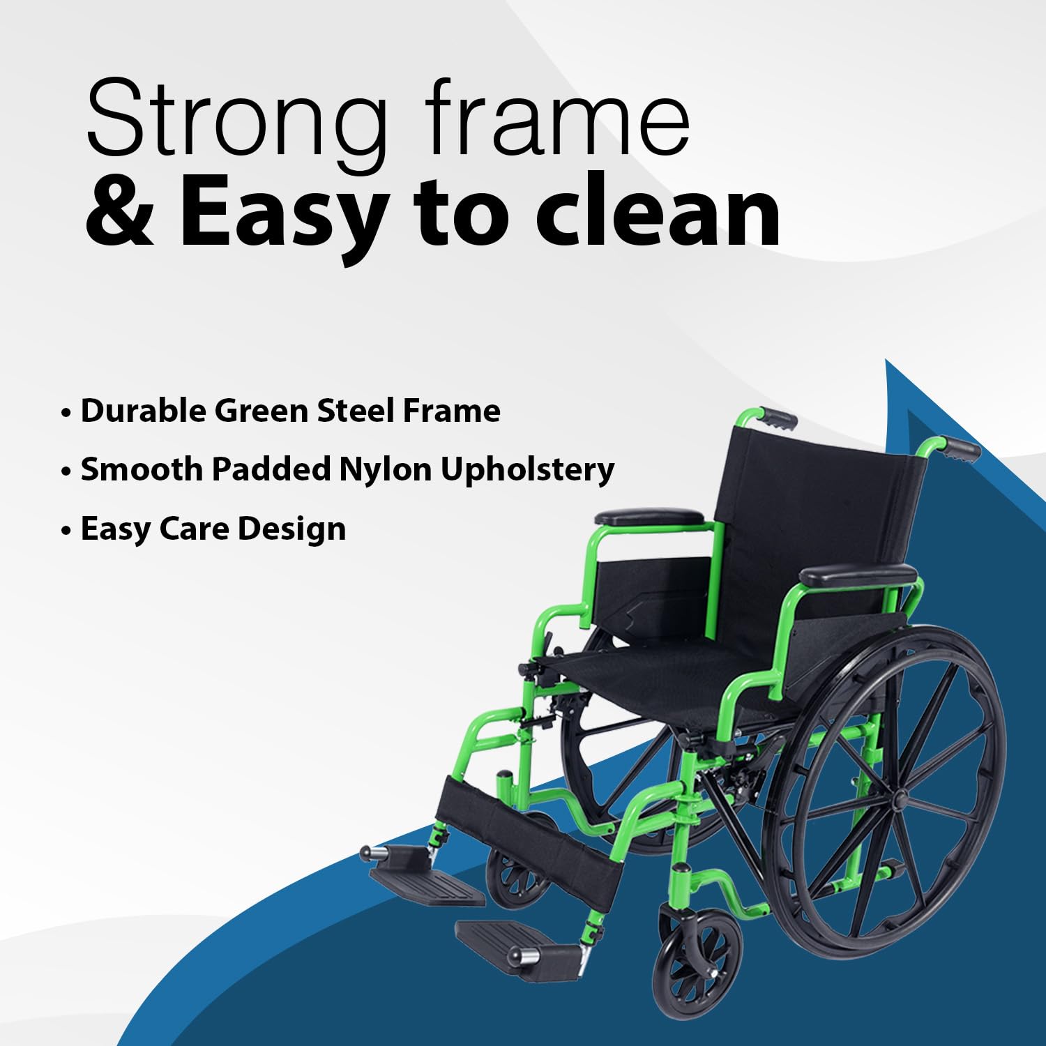 Amazon.com: Dynarex GreenLine Cruiser Wheelchair for Transports