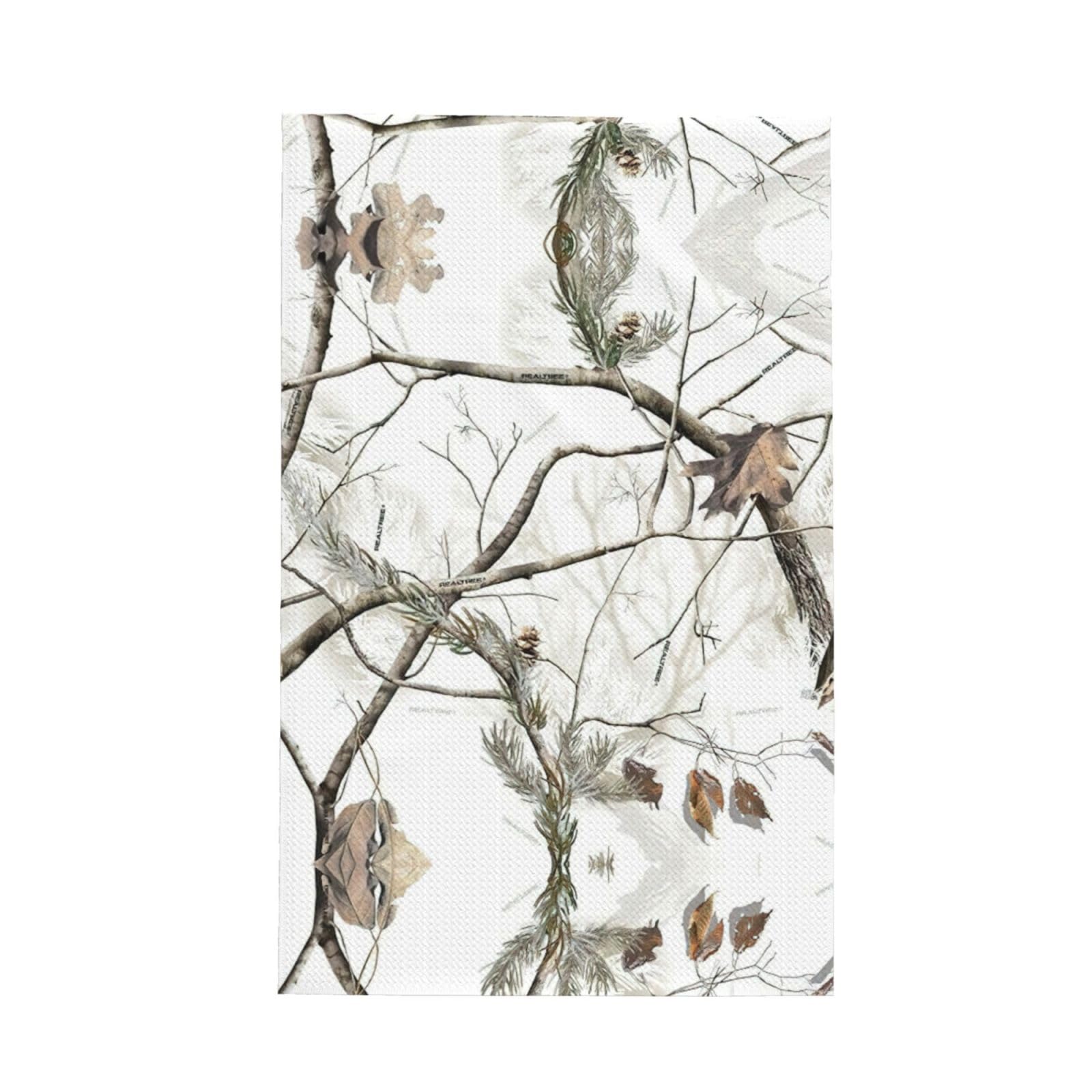 Xxahnbm Black White Trees Camo Print Waffle Kitchen Towel,Absorbent Hand Towel