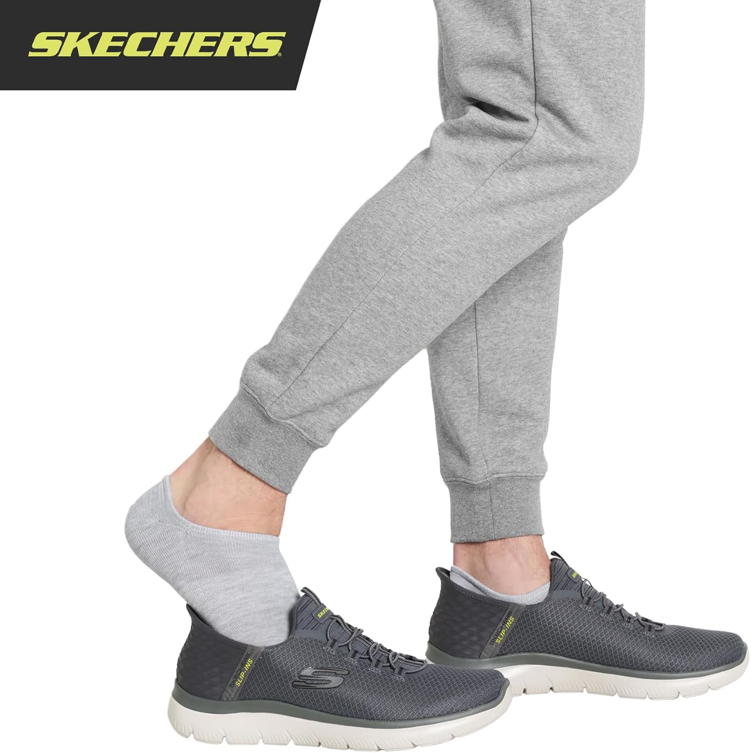 Skechers Men's Slip-ins 6-pack Performance No Show Socks, Lightweight & Breathable, Comfort-fit - Image 5