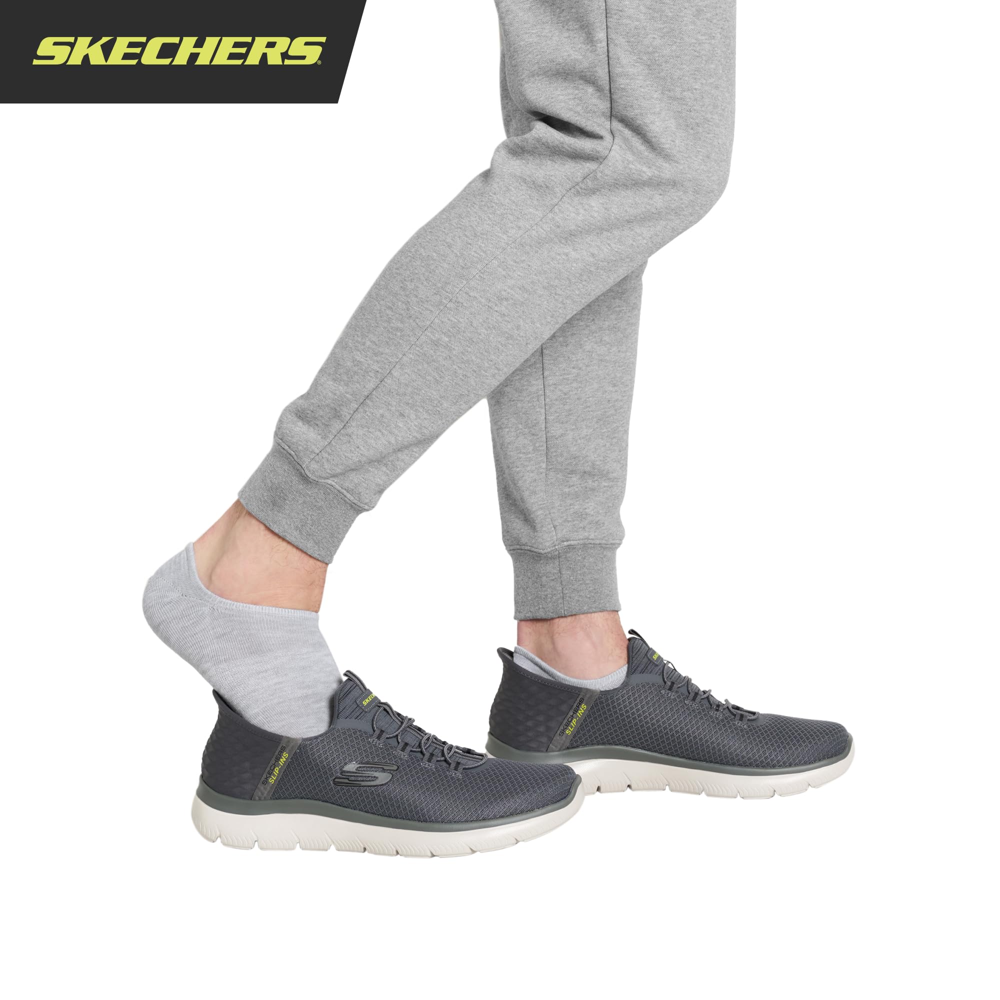 Skechers skarpety Mężczyźni Slip-ins 6-pack Performance No Show Socks, Lightweight & Breathable, Comfort-fit