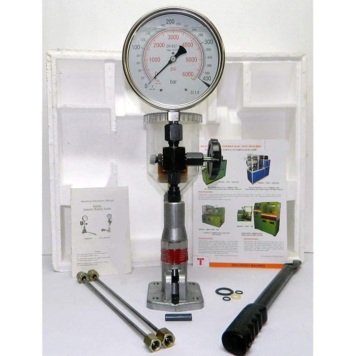 Buy ACTOOLS 400Bar 6000PSI Diesel Fuel Injector Tester Diesel Injector Nozzle Tester with Dual