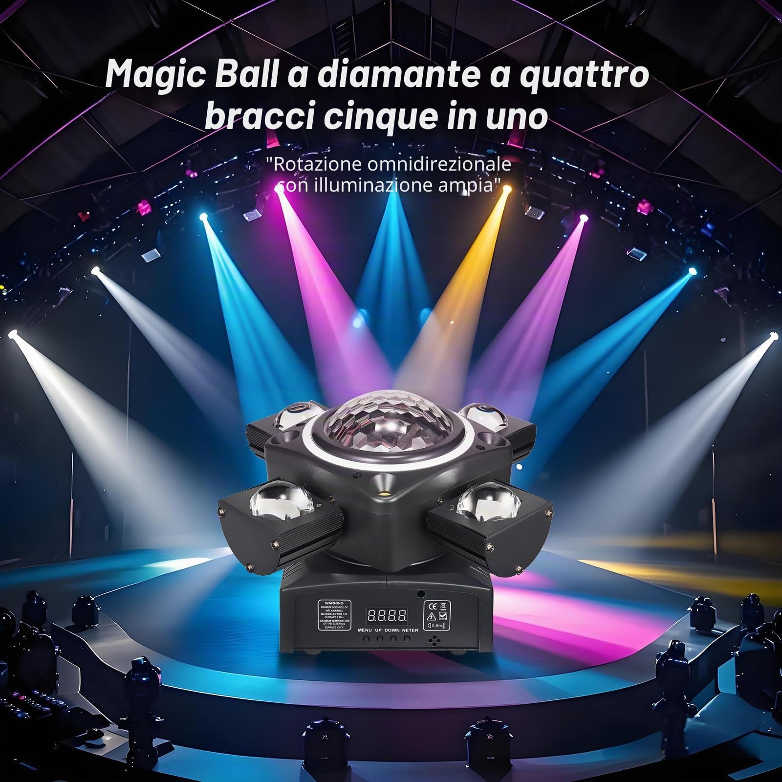 Luce da discoteca, XJG-102 luce per feste, luce LED RGB, proiettore DJ controllato dalla musica, luci DMX, per KTV, riunioni di famiglia, matrimoni, compleanni, Halloween