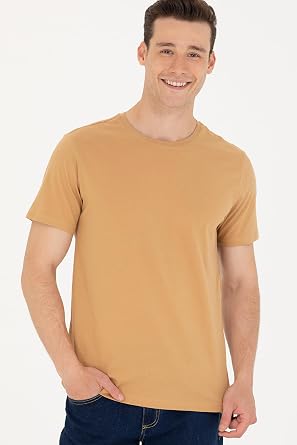 U.S. Polo Assn. Erkek T-Shirt, Camel, XS