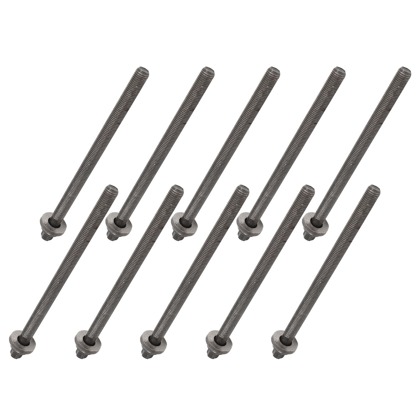 10 pezzi di bulloni per testata del cilindro 90412701, kit di prigionieri per testata del motore ad alta precisione, ricambio in metallo resistente per Meriva Vectra