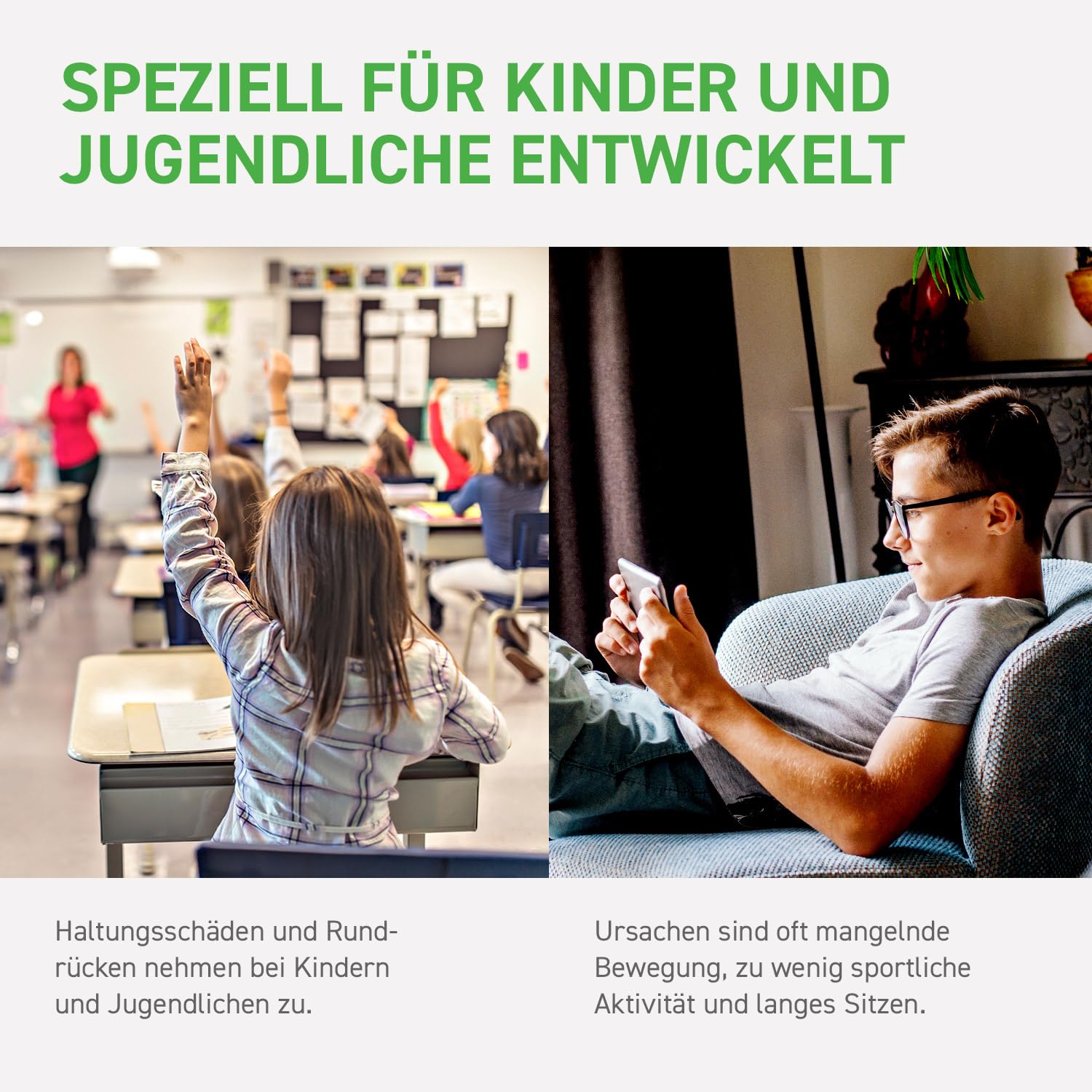 SISSEL® SPINEFITTER® Junior Ocean | Rückendehner für Kinder & Jugendliche | Rückenretter für Haltung | Wirbelsäulenstrecker | Rückenstrecker Gerät für Reha & Therapie | Rückentrainer | 16 Kugelpaare