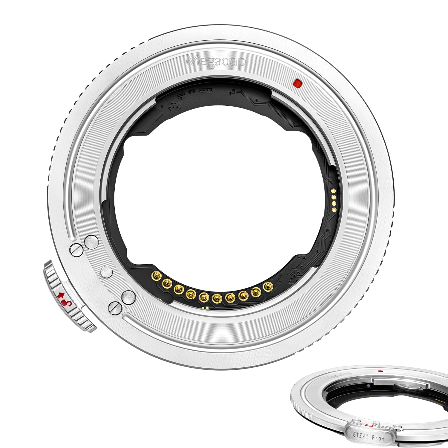 Megadap ETZ21 PRO+ Objektivadapter FE auf Z-Mount, Autofokus-Adapterring für E-Mount-Objektive an ZFC Z5 Z6 Z6II Z7 Z7II Z9 Z30 Z50 Kameras, verbesserte wetterfeste Version