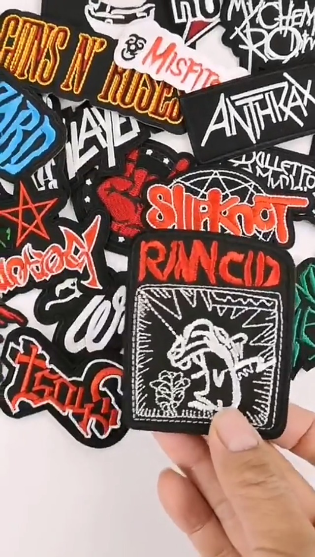 ROCKPATCH HARINI 25 Pcs Mixed Rock Band Patches Iron On Rock Music