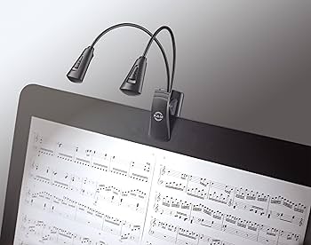 Amazon.co.jp: K&M 譜面台用ライト “Double 2 LED Flex Light