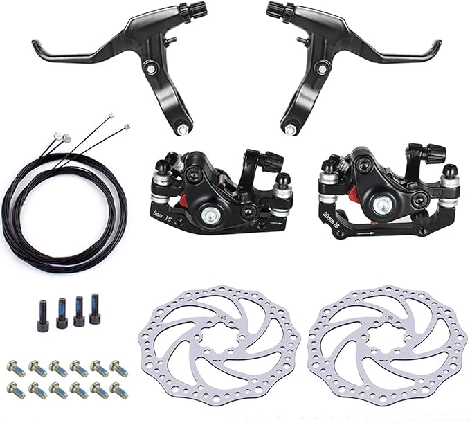 Kit De Freins à Disque Pour Vélo – Conversion Mécanique – Aluminium – Neuf