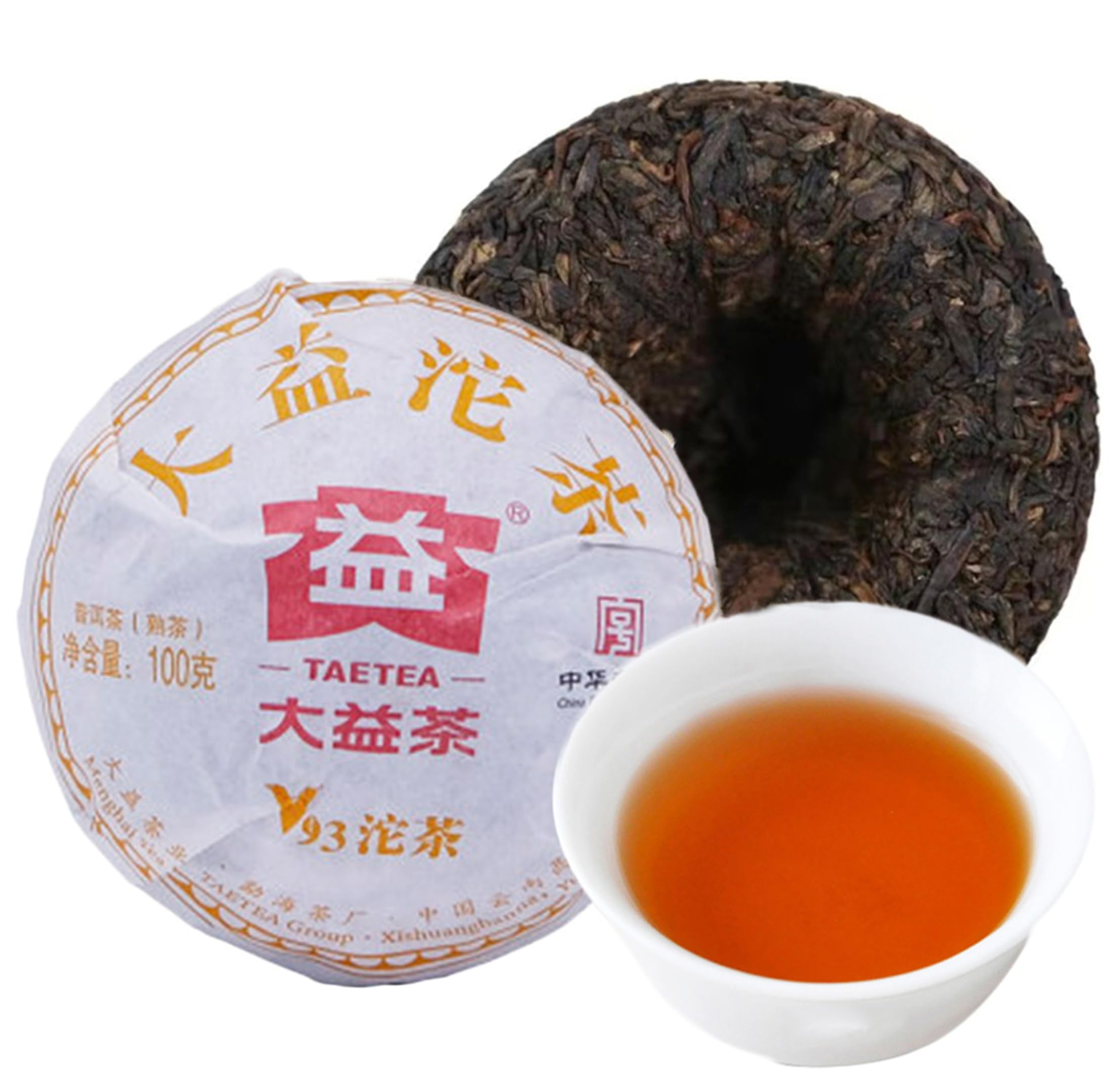 Tee Puer China Original Puerh Guter tee Natürlicher Bio Pu'er Tee Grünes Essen ohne Zusatzstoffe (100g*1)