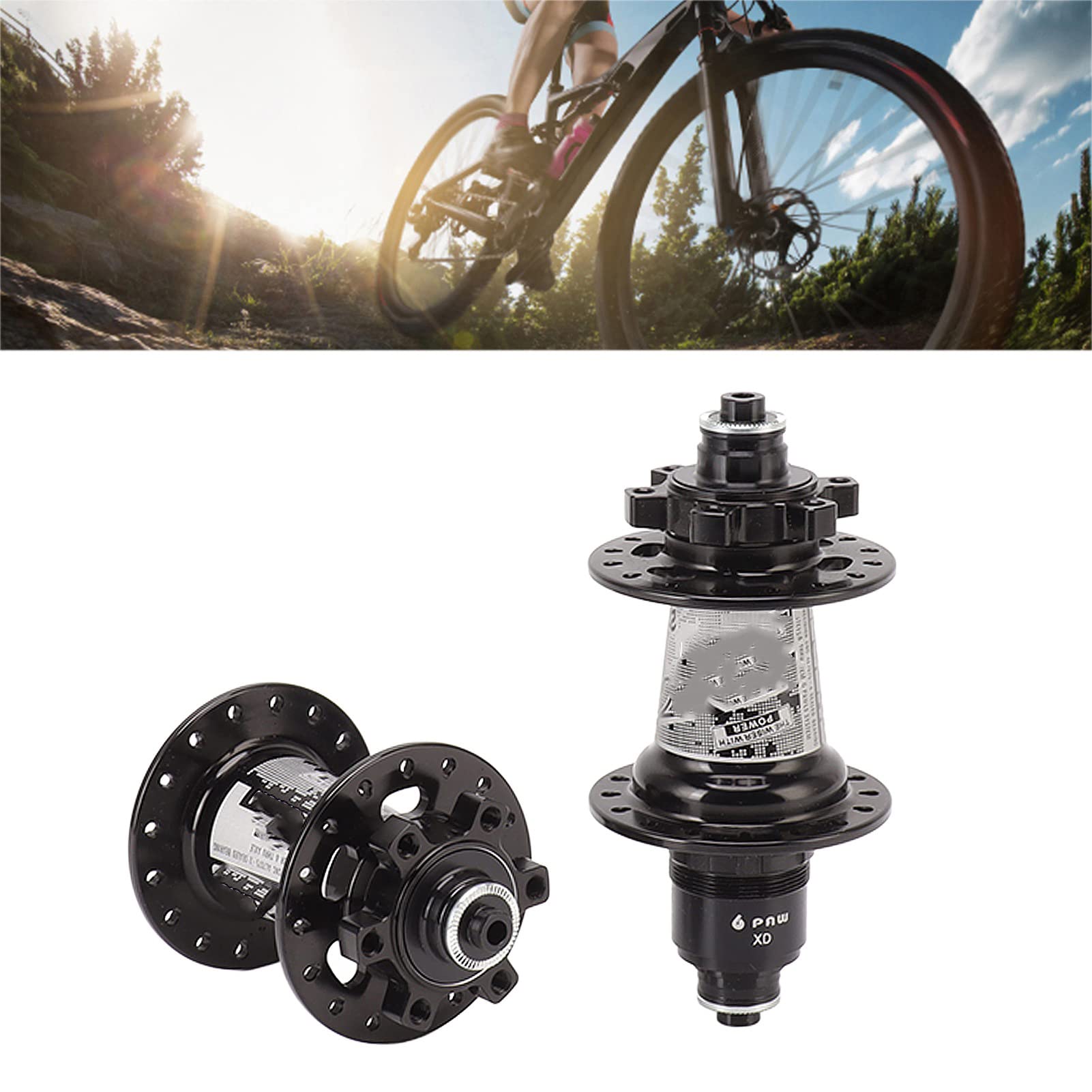 3.94in Mozzo Ruota Anteriore Posteriore per Bici Mozzi Bici in Lega di Alluminio 32 Fori Mozzo Mountain Bike Disco Bici per Ciclismo